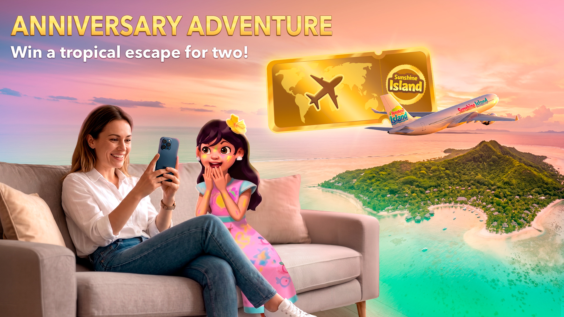 Island Anniversary Adventure key art